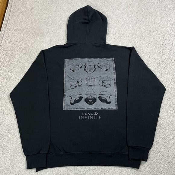 Halo Hoodie Mens Large Sweatshirt Xbox Video Game Infinite Graphic UNSC - Picture 4 of 14